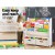 Keezi 4-Tier Kids Bookshelf & Magazine Rack with Storage Bins, Eco-Friendly MDF, 71x23x74cm, White - Child-Safe Design