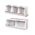 Keezi Kids Toy Box Bookshelf Storage Organiser - Eco-Friendly E1 MDF, Stackable Design, Easy Assembly, White Finish