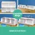 Keezi Kids Toy Box Bookshelf Storage Organiser - Eco-Friendly E1 MDF, Stackable Design, Easy Assembly, White Finish