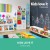 Keezi Kids Toy Box Bookshelf Storage Organiser - Eco-Friendly E1 MDF, Stackable Design, Easy Assembly, White Finish