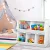 Keezi Kids Toy Box Bookshelf Storage Organiser - Eco-Friendly E1 MDF, Stackable Design, Easy Assembly, White Finish