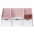 Keezi Kids Pink Bookshelf & Storage Unit with Bench - 140cm Wide, Movable Drawers, Safe Rounded Corners, Anti-Tip Design