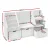 Keezi Kids Bookshelf & Storage Unit: 140cm White Organiser with Reading Bench, 3 Movable Drawers, and Safety Features