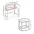Keezi 2PCS Kids Desk and Stool Set - White, Lift-Top Storage, Inclined MDF Desk, Child-Safe, Non-Toxic Paint, 60x40x