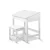 Keezi 2PCS Kids Desk and Stool Set - White, Lift-Top Storage, Inclined MDF Desk, Child-Safe, Non-Toxic Paint, 60x40x