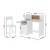 Keezi Kids Table and Chair Set - Durable MDF & Pine Wood, Storage Cabinet, Non-Toxic Paint, Easy Assembly, Ages 3+