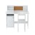 Keezi Kids Table and Chair Set - Durable MDF & Pine Wood, Storage Cabinet, Non-Toxic Paint, Easy Assembly, Ages 3+
