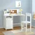 Keezi Kids Table and Chair Set - Durable MDF & Pine Wood, Storage Cabinet, Non-Toxic Paint, Easy Assembly, Ages 3+
