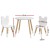 Keezi 3 Piece Kids Table and Chairs Set - Durable MDF & Pinewood, Cute Animal Design, Easy to Clean, Ages 3+