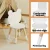 Keezi 3 Piece Kids Table and Chairs Set - Durable MDF & Pinewood, Cute Animal Design, Easy to Clean, Ages 3+