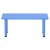 Keezi Kids 60x120cm Square Activity Table - Durable HDPE Plastic, Adjustable Feet, Indoor/Outdoor Use, Safety Certified