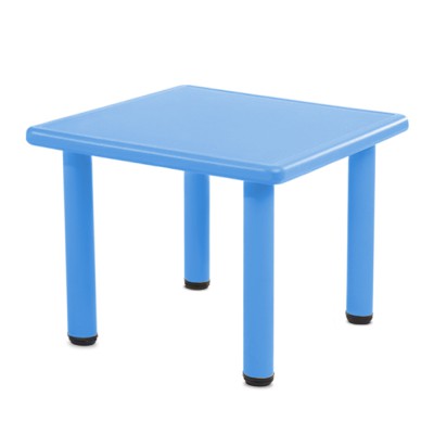 Keezi Kids Square Activity Study Desk - Durable HDPE Plastic, Adjustable Height, 60x60cm, EN71 Safety Certified