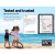 Keezi Kids Square Activity Study Desk - Durable HDPE Plastic, Adjustable Height, 60x60cm, EN71 Safety Certified