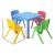 Keezi 5PCS Kids Table and Chairs Set - Adjustable, Durable HDPE Plastic, Steel Frame, EN71 Certified, Indoor/Outdoor Use