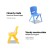 Keezi 5PCS Kids Table and Chairs Set - Adjustable, Durable HDPE Plastic, Steel Frame, EN71 Certified, Indoor/Outdoor Use
