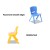 Keezi 9PCS Kids Activity Table and Chairs Set - HDPE Plastic, Adjustable Feet, Stackable, EN71 Certified, 100kg Capacity