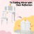 Keezi Kids Wooden Vanity Set with 3 Mirrors and Drawer, Pink MDF Table 85x41x106cm & Chair, Safe Rounded Corners