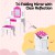 Keezi Kids Wooden Dressing Table Set with 3 Mirrors & Drawer, Pink Vanity Table & Chair, Safe MDF, 86cm Height