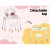 Keezi Kids Dressing Table & Chair Set - White Vanity with Mirror, Drawer, MDF & Rubberwood, Safe Rounded Corners
