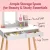 Keezi Kids Dressing Table Vanity Set with Mirror & Chair – Pine Wood, Spacious Drawers, for Ages 3-7, White, 100cm