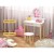 Keezi Kids Vanity Set: White MDF & Rubberwood Dressing Table with Mirror, Drawer, and Chair - Safe, Durable Design Keezi Kids Vanity Set: White MDF & Rubberwood Dressing Table with Mirror, Drawer, and Chair - Safe, Durable Design
