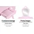 Keezi Kids Pink Dressing Table Set with Faux Mirror, Heart Motif, MDF Construction, Safe Rounded Corners, and Drawer
