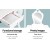 Keezi Kids White Vanity Set: Princess Dressing Table & Stool, Heart Motif, Faux Mirror, MDF, 20kg Capacity, Safe Design