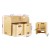 Keezi 3PCS Kids Table and Chairs Set - Birch Plywood, Multi-functional, Safe Design, 50kg Capacity, Easy to Clean