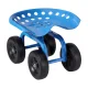 Gardeon Garden Seat 360° Swivel, Adjustable Height, Heavy Duty Steel Frame, 150kg Capacity, All-Terrain Wheels, Blue Gardeon Garden Seat 360° Swivel, Adjustable Height, Heavy Duty Steel Frame, 150kg Capacity, All-Terrain Wheels, Blue