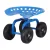 Gardeon Garden Seat 360° Swivel, Adjustable Height, Heavy Duty Steel Frame, 150kg Capacity, All-Terrain Wheels, Blue