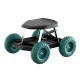 Gardeon Garden Cart Rolling Stool with Wheels - Durable Steel Frame, 200kg Capacity, Easy-Clean Plastic Seat, 48x48x33cm