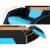 Keezi Kids Recliner Chair - PU Leather Gaming Sofa Lounge with Adjustable Backrest, Footrest, Headrest, Black & Blue