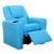 Keezi Kids Recliner Chair - Blue PU Leather Sofa Lounge with Cup Holder, Plush Cushioning, 65x42x61cm, Child-Safe Design