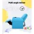 Keezi Kids Recliner Chair - Blue PU Leather Sofa Lounge with Cup Holder, Plush Cushioning, 65x42x61cm, Child-Safe Design