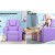 Keezi Kids Purple Recliner Chair - PU Leather Sofa Lounge with Cup Holder, 65x42x61cm, Plush Foam Padding & Metal Frame