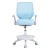 Keezi Ergonomic Kids Study Chair, Adjustable Height & Wheels, Blue, Sponge Seat, Footrest, Supports 150kg, 46-58cm