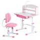 Keezi Kids Ergonomic Pink Study Desk & Chair Set with Adjustable Height, LED Lamp, Tiltable Table, Storage Drawer Keezi Kids Ergonomic Pink Study Desk & Chair Set with Adjustable Height, LED Lamp, Tiltable Table, Storage Drawer