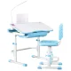 Keezi Adjustable Kids Study Desk and Chair Set with LED Lamp - Ergonomic Blue Design, Non-Toxic Material, 3+ Years Keezi Adjustable Kids Study Desk and Chair Set with LED Lamp - Ergonomic Blue Design, Non-Toxic Material, 3+ Years