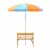 Keezi Kids Outdoor Wooden Picnic Table Set with Adjustable Umbrella, Sand Pit, and Storage - Safe, Durable, Fun!