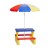 Keezi Kids Outdoor Table & Chairs Set with Adjustable Umbrella, Multicoloured Plastic, for Ages 3-6, Indoor/Outdoor Fun Keezi Kids Outdoor Table & Chairs Set with Adjustable Umbrella, Multicoloured Plastic, for Ages 3-6, Indoor/Outdoor Fun
