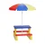 Keezi Kids Outdoor Table & Chairs Set with Adjustable Umbrella, Multicoloured Plastic, for Ages 3-6, Indoor/Outdoor Fun Keezi Kids Outdoor Table & Chairs Set with Adjustable Umbrella, Multicoloured Plastic, for Ages 3-6, Indoor/Outdoor Fun