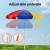 Keezi Kids Outdoor Table & Chairs Set with Adjustable Umbrella, Multicoloured Plastic, for Ages 3-6, Indoor/Outdoor Fun Keezi Kids Outdoor Table & Chairs Set with Adjustable Umbrella, Multicoloured Plastic, for Ages 3-6, Indoor/Outdoor Fun