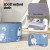 Keezi Kids Ball Pool Pit - Foldable 100cm Playhouse with Soft Oxford Cloth, Portable Storage Bag, Blue for Ages 3-8