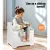 Keezi Kids Toy Box & Bench - MDF, Soft Close Hinges, Safe Corners, 53x34x32.5cm Storage Organiser for Playroom, White