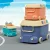 Keezi 3PCS Toy Storage Box Set - Car-Shaped, Durable Polypropylene, 3 Sizes, Building Block Lid, Easy Carry Handles