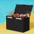 Keezi Large 83L Toy Box Chest Storage - Foldable Linen Fabric with Flip-Top Lid, Dustproof, No Assembly Required