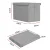 Keezi Large Grey Toy Box Chest with Flip-Top Lid, Collapsible Linen Organiser, 83L Storage, No Assembly Required