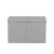 Keezi Large Grey Toy Box Chest with Flip-Top Lid, Collapsible Linen Organiser, 83L Storage, No Assembly Required