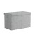 Keezi Large Grey Toy Box Chest with Flip-Top Lid, Collapsible Linen Organiser, 83L Storage, No Assembly Required Keezi Large Grey Toy Box Chest with Flip-Top Lid, Collapsible Linen Organiser, 83L Storage, No Assembly Required