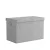 Keezi Large Grey Toy Box Chest with Flip-Top Lid, Collapsible Linen Organiser, 83L Storage, No Assembly Required